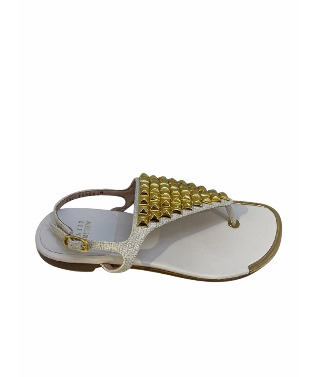 STUART WEITZMAN Белые сабо, фото 1