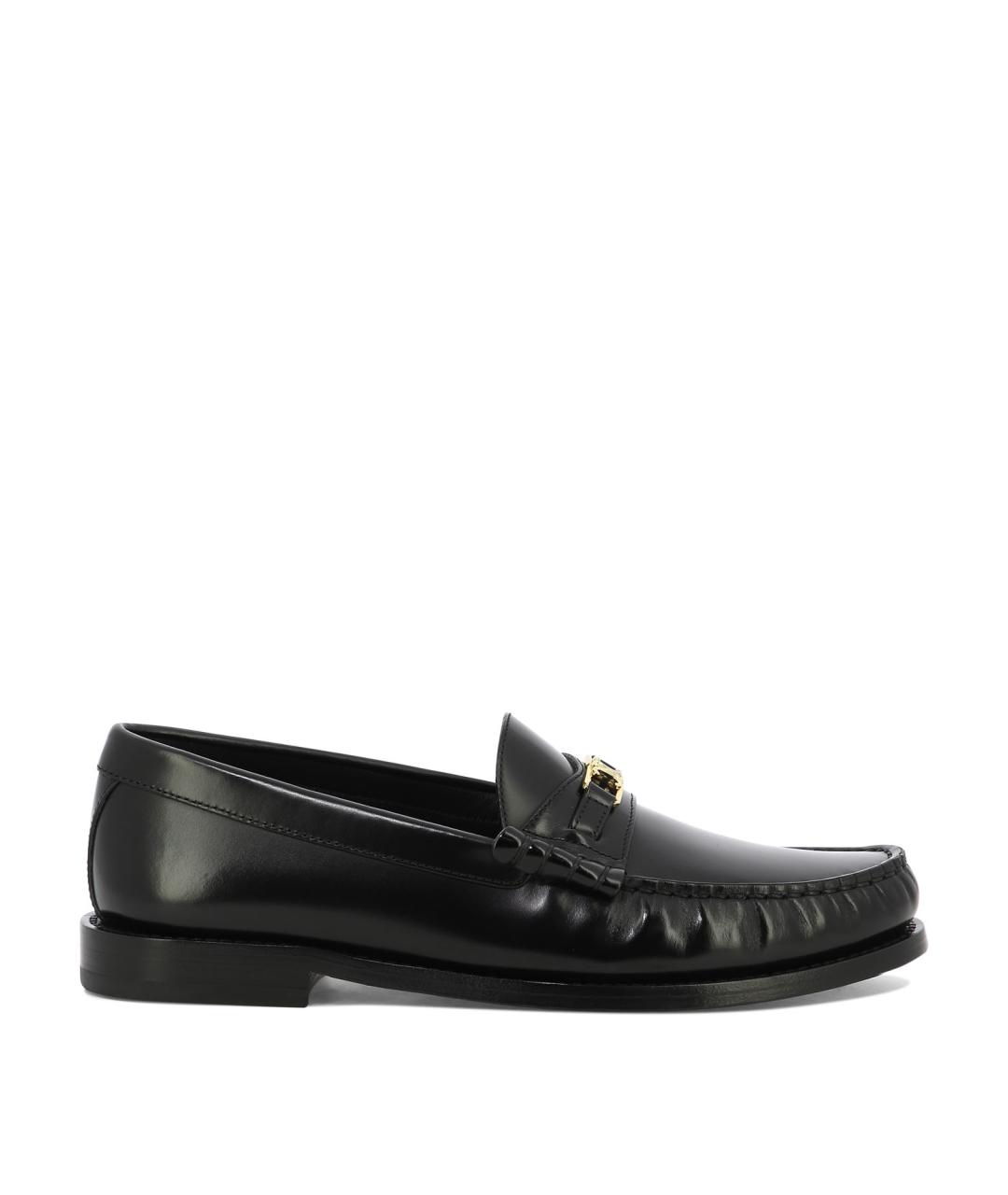 CELINE Черные кожаные лоферы, фото 1