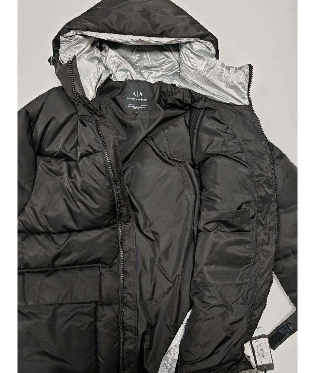 ARMANI EXCHANGE Черная полиэстеровая куртка, фото 5