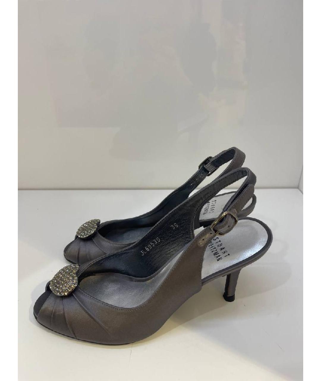 STUART WEITZMAN Антрацитовые туфли, фото 3
