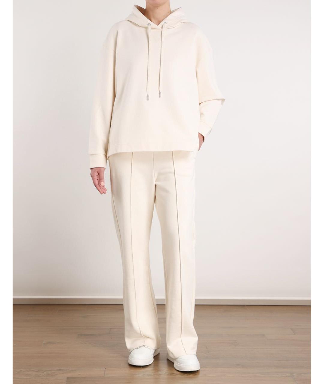 MAX MARA Бежевые хлопковые спортивные брюки и шорты, фото 8