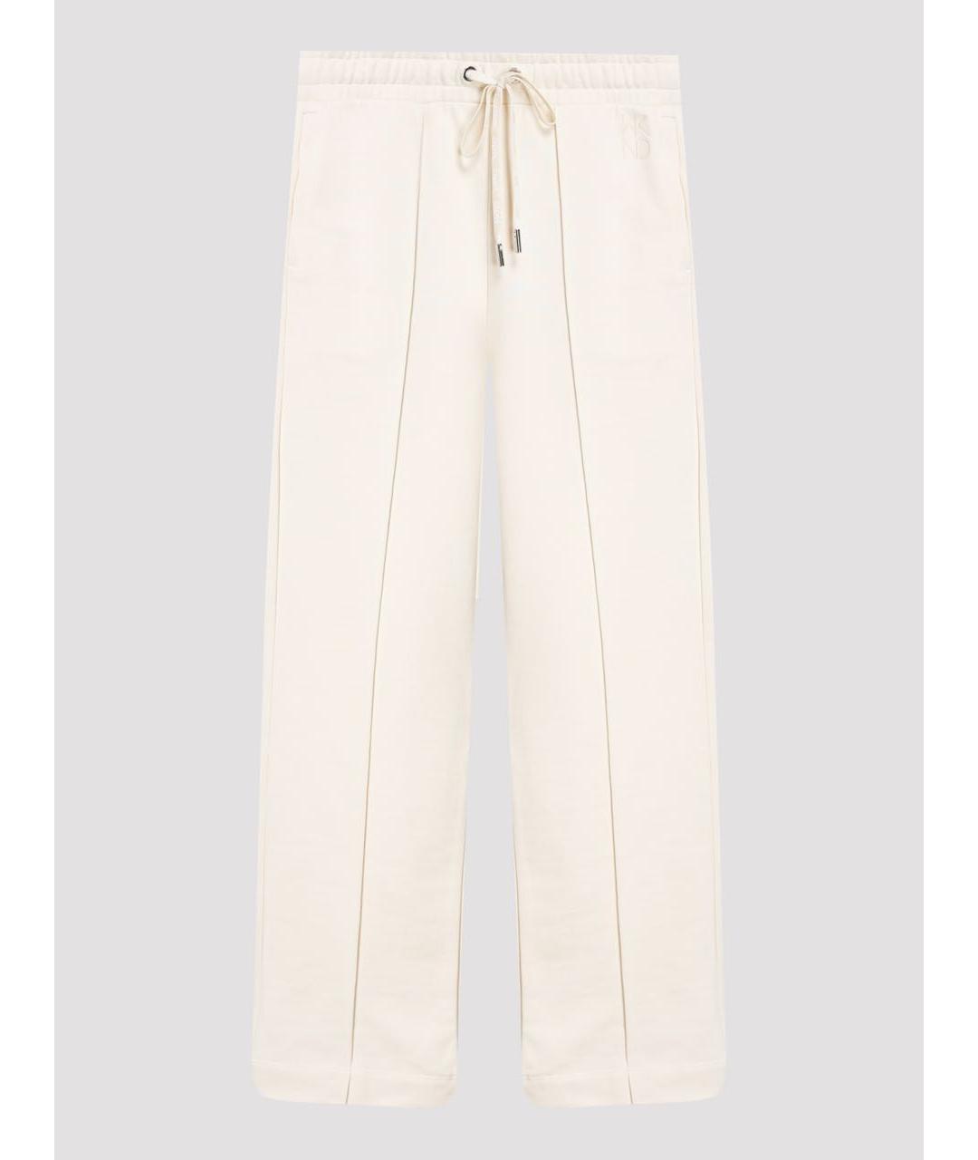 MAX MARA Бежевые хлопковые спортивные брюки и шорты, фото 9