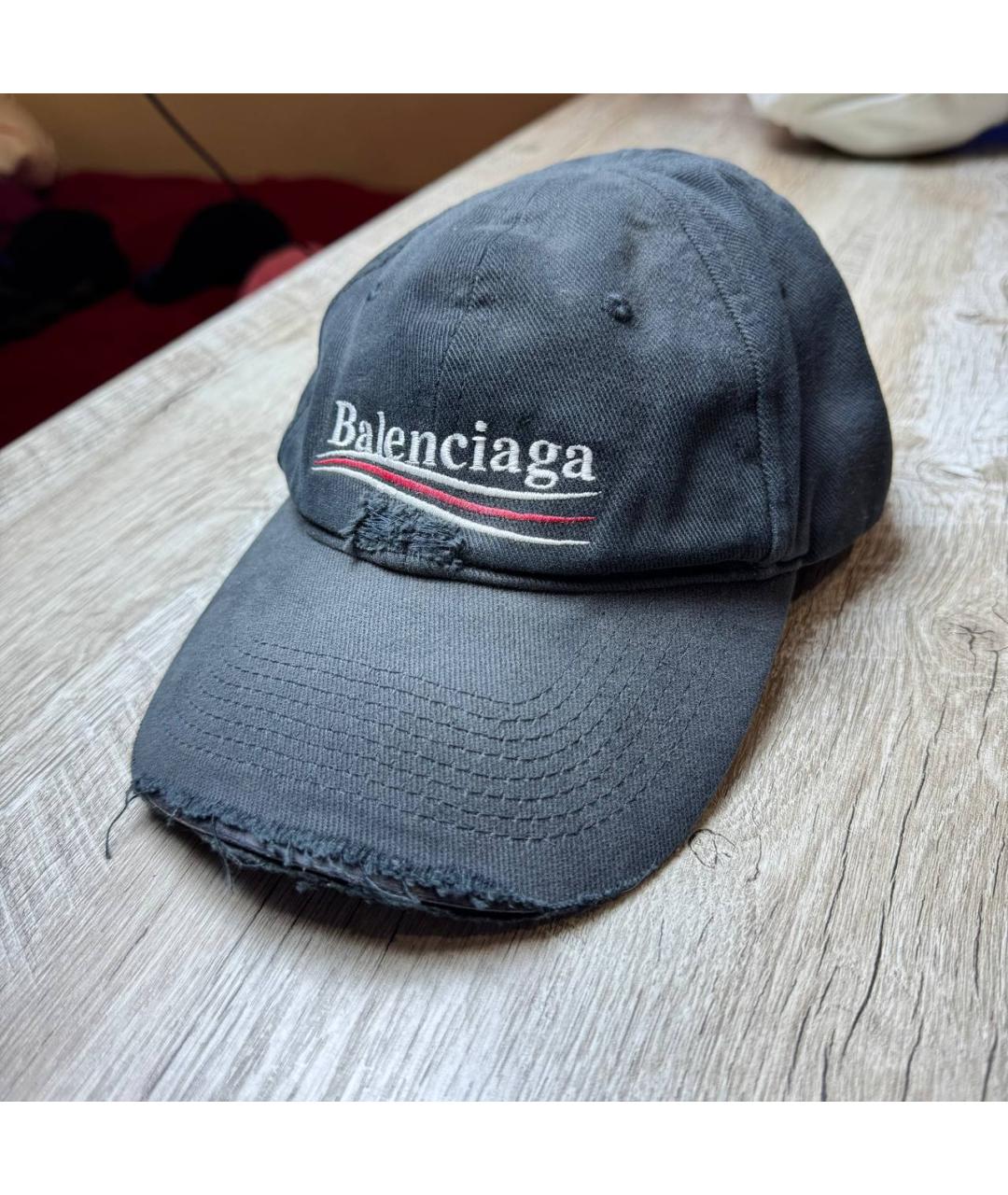BALENCIAGA Серая кепка/бейсболка, фото 2