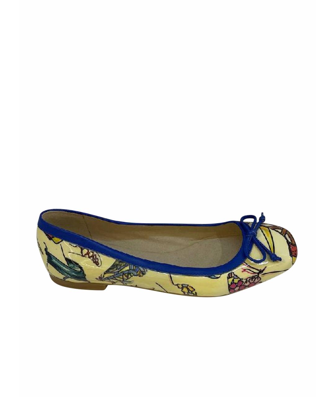 STUART WEITZMAN Желтые балетки, фото 1