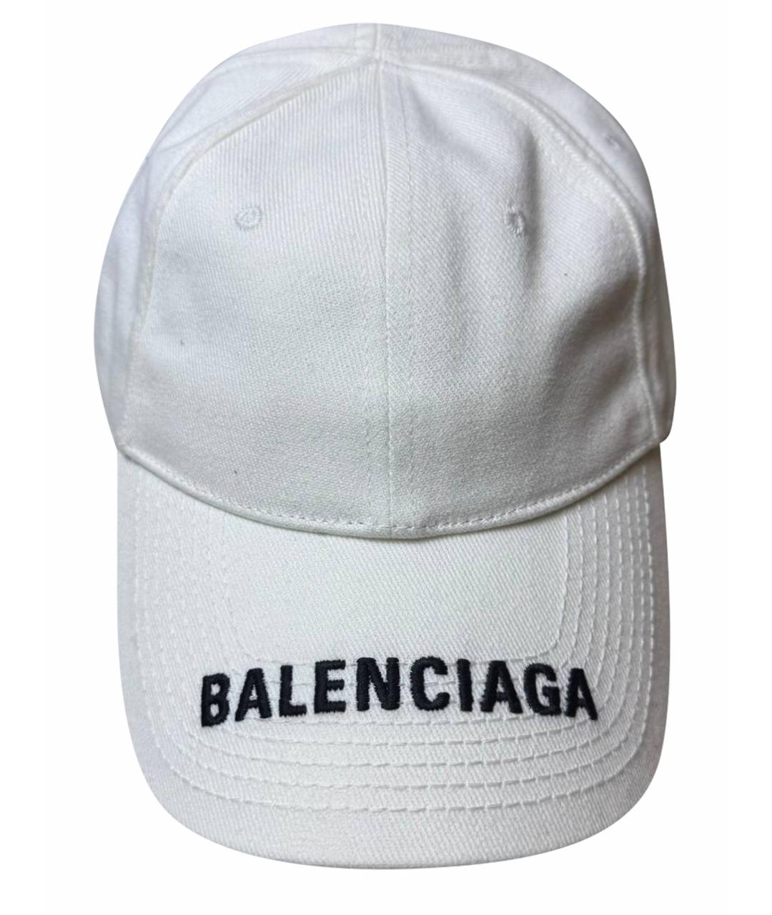 BALENCIAGA Белая кепка/бейсболка, фото 1