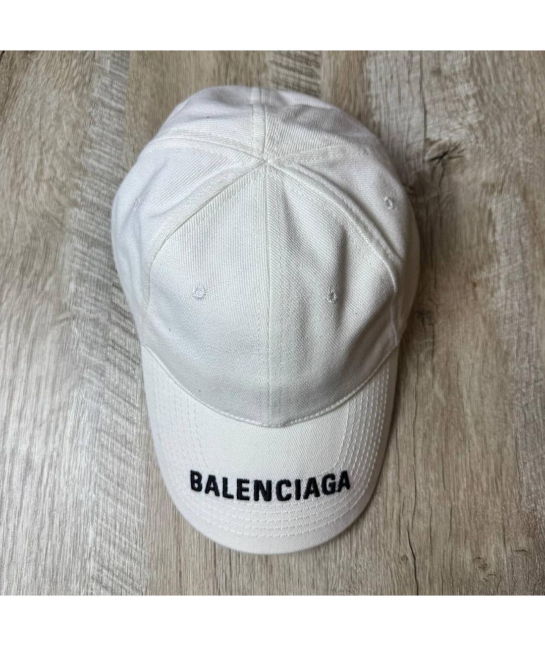 BALENCIAGA Белая кепка/бейсболка, фото 3