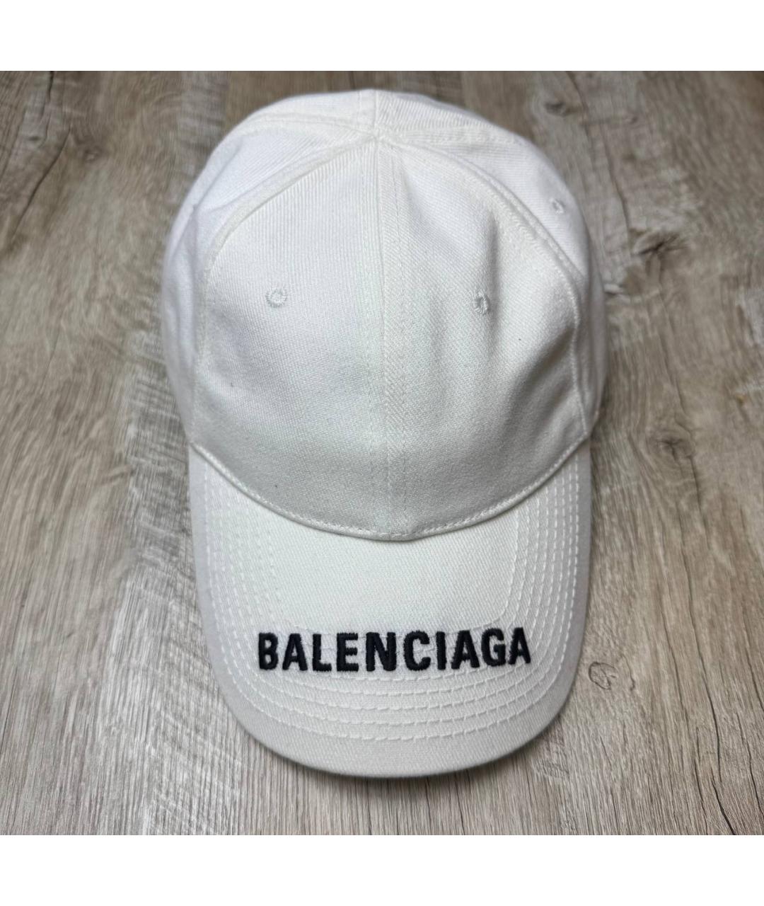 BALENCIAGA Белая кепка/бейсболка, фото 2