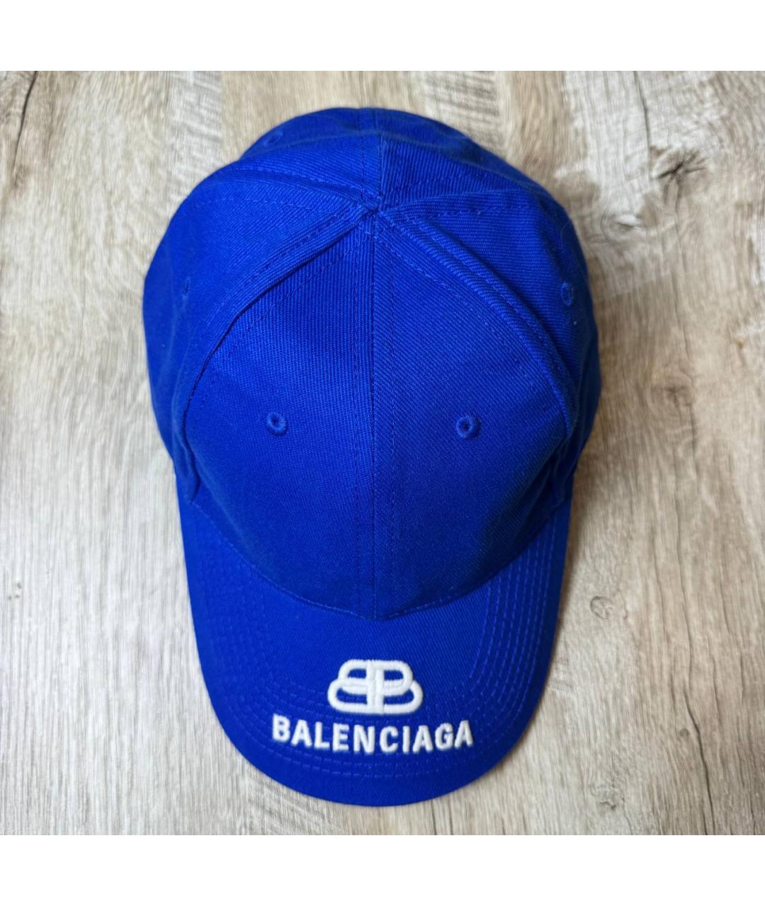BALENCIAGA Синяя кепка/бейсболка, фото 3