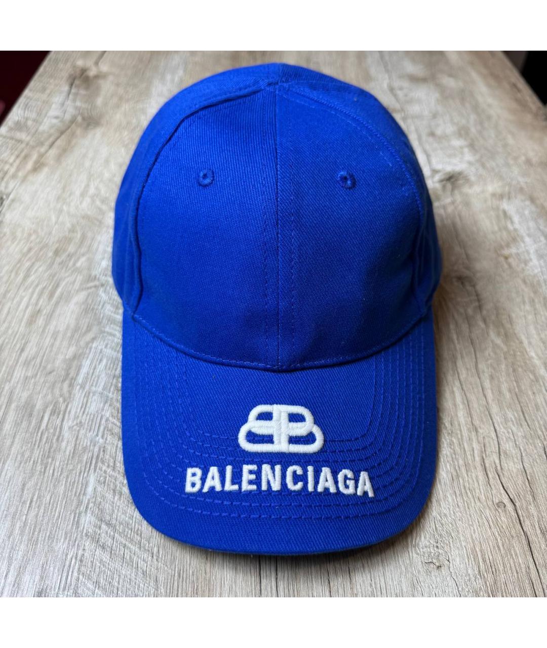 BALENCIAGA Синяя кепка/бейсболка, фото 2