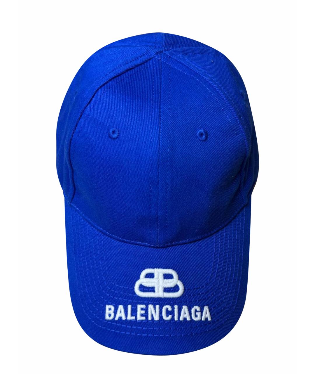 BALENCIAGA Синяя кепка/бейсболка, фото 1