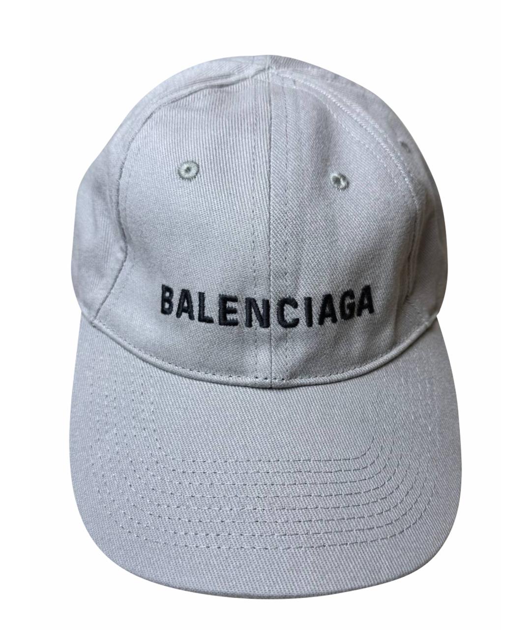 BALENCIAGA Серая кепка/бейсболка, фото 1
