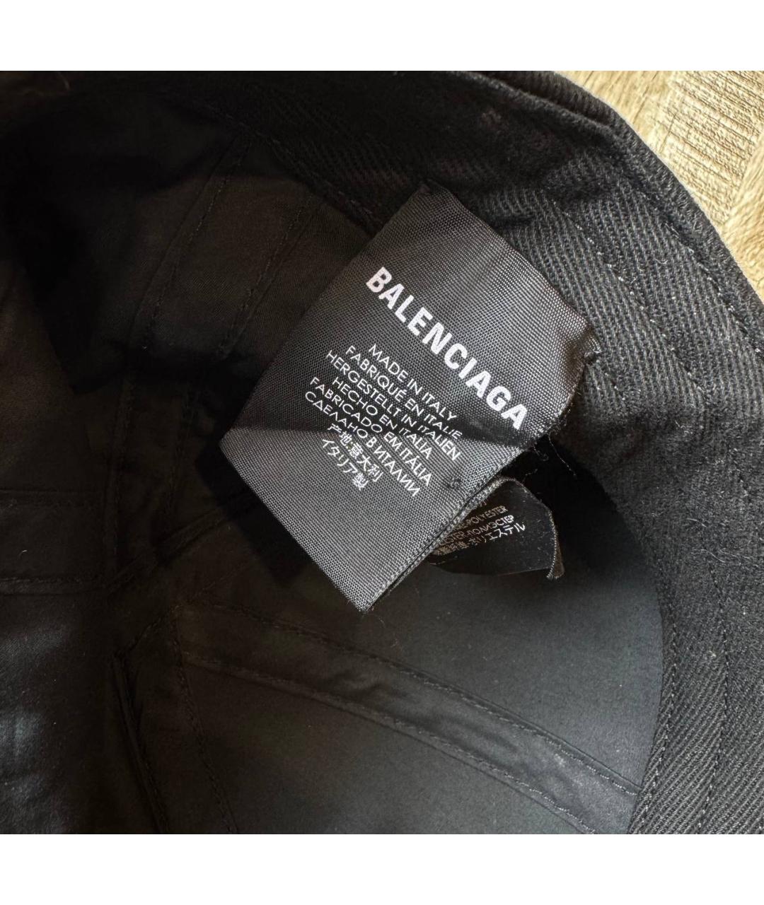 BALENCIAGA Черная кепка/бейсболка, фото 9