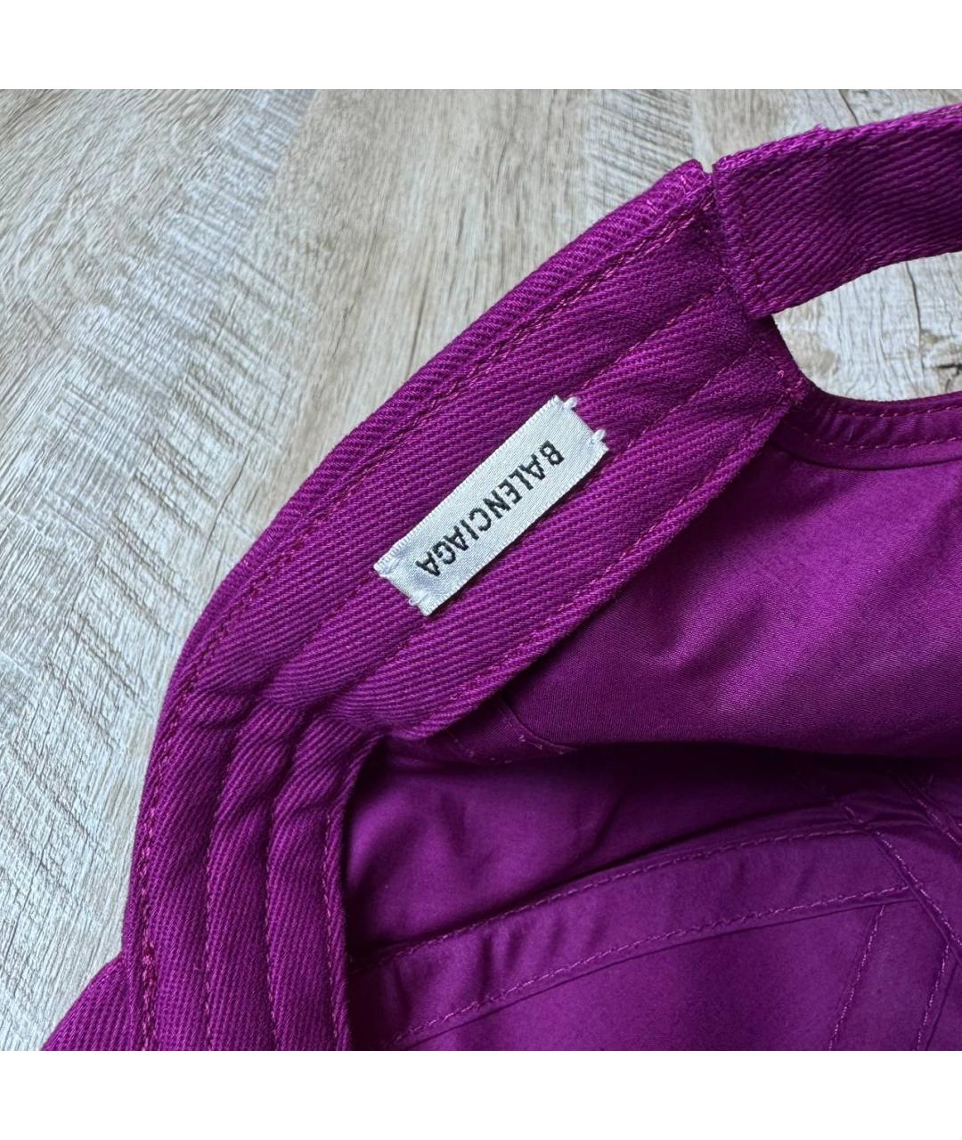 BALENCIAGA Фиолетовая кепка/бейсболка, фото 7