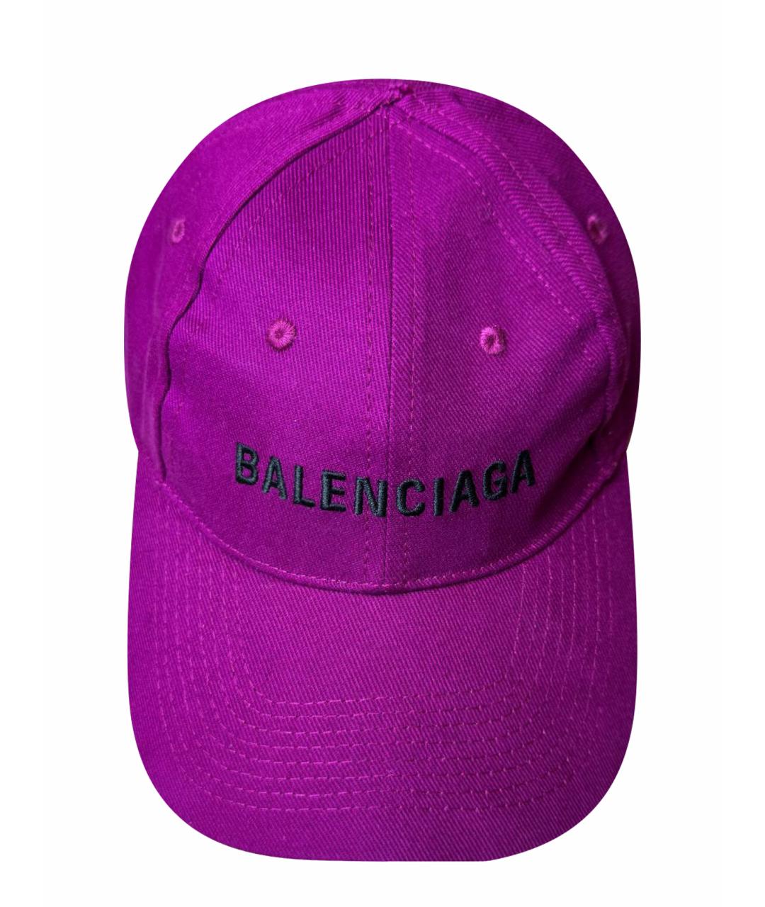 BALENCIAGA Фиолетовая кепка/бейсболка, фото 1