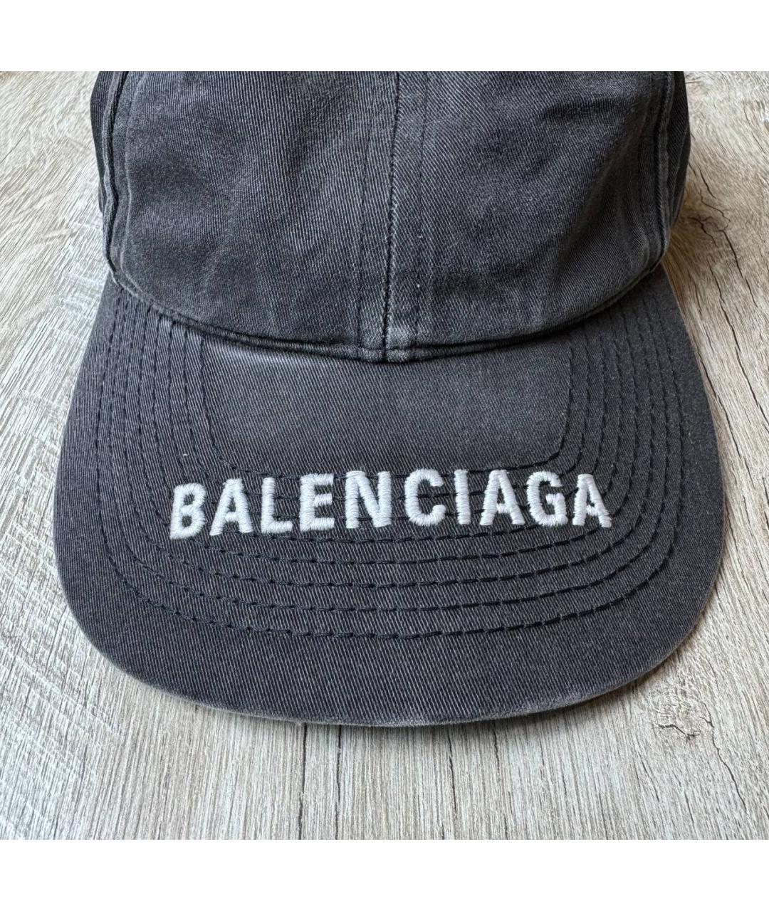 BALENCIAGA Серая кепка/бейсболка, фото 4