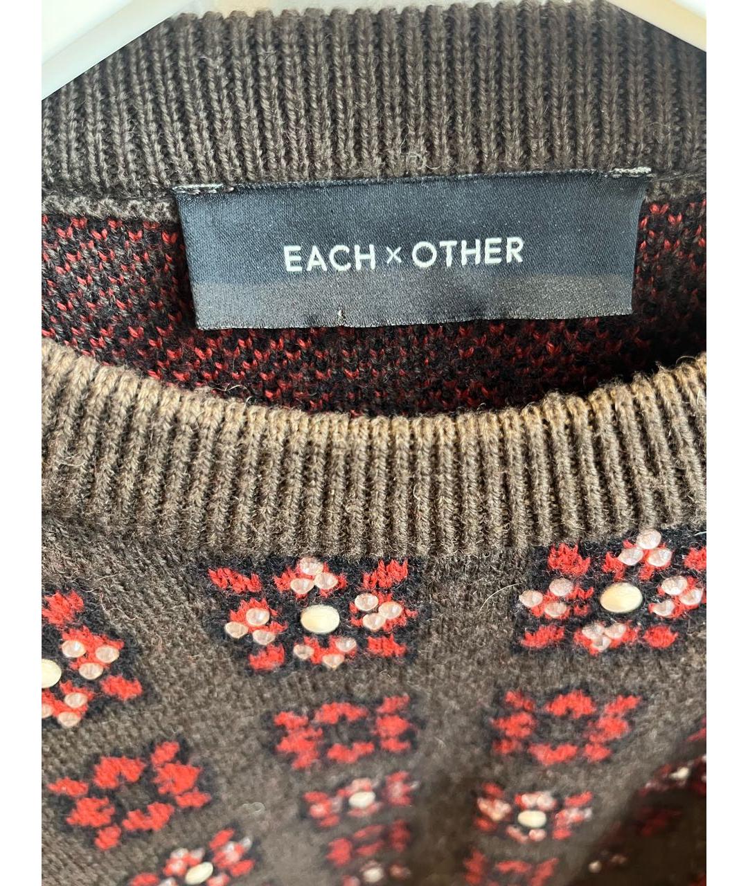 EACH X OTHER Коричневый шерстяной джемпер / свитер, фото 3