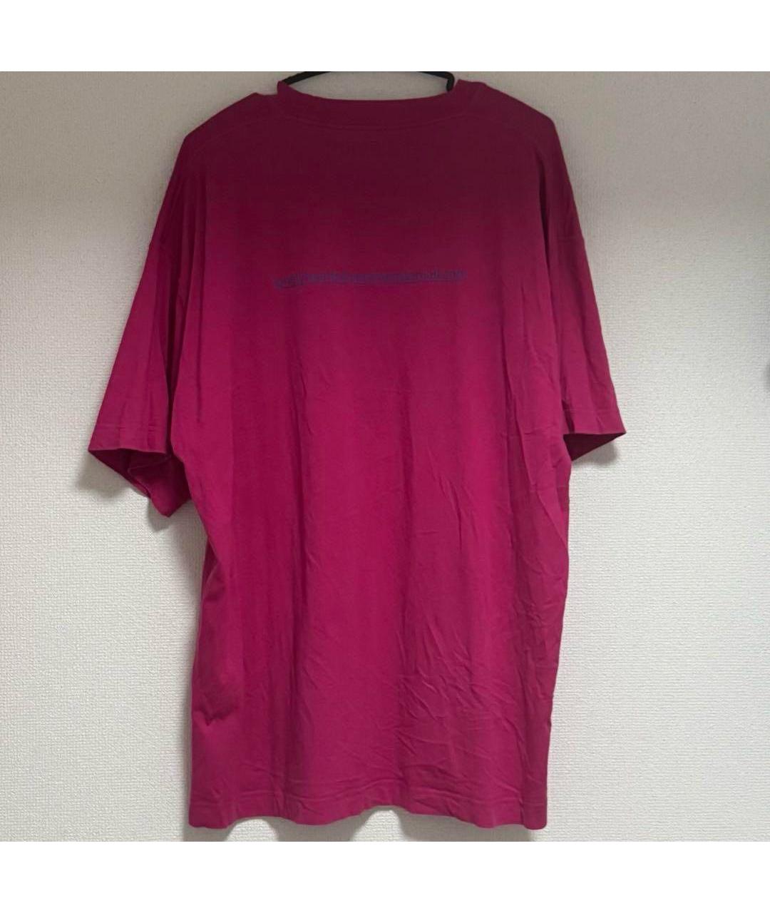 VETEMENTS Бирюзовая хлопковая футболка, фото 2