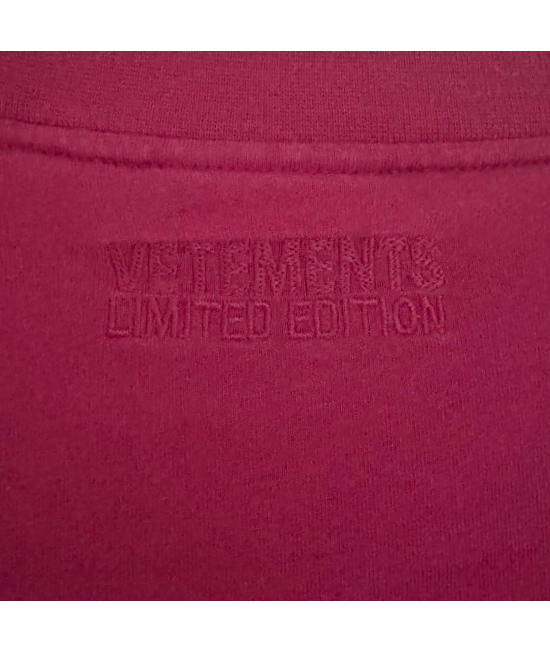 VETEMENTS Бирюзовая хлопковая футболка, фото 5