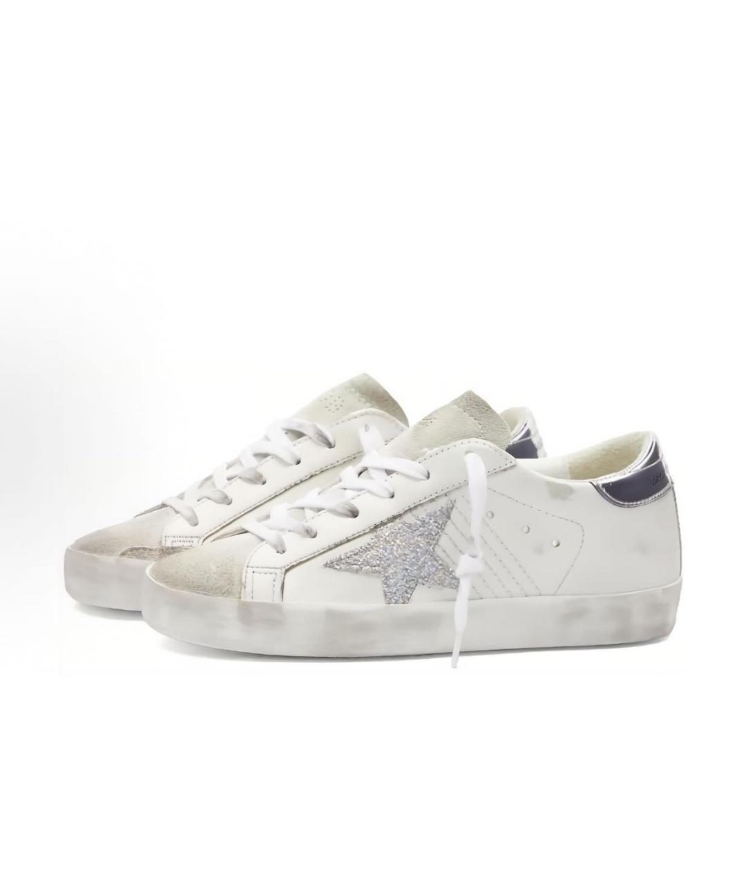 GOLDEN GOOSE DELUXE BRAND Белые кожаные кеды, фото 3