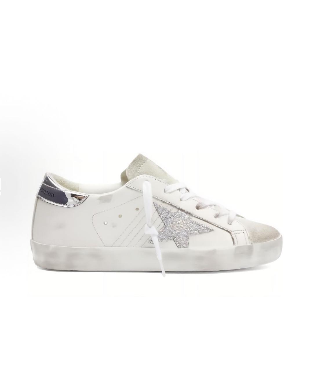 GOLDEN GOOSE DELUXE BRAND Белые кожаные кеды, фото 6