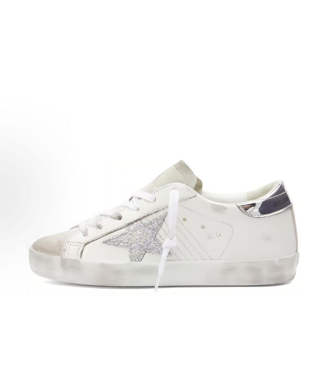 GOLDEN GOOSE DELUXE BRAND Белые кожаные кеды, фото 2