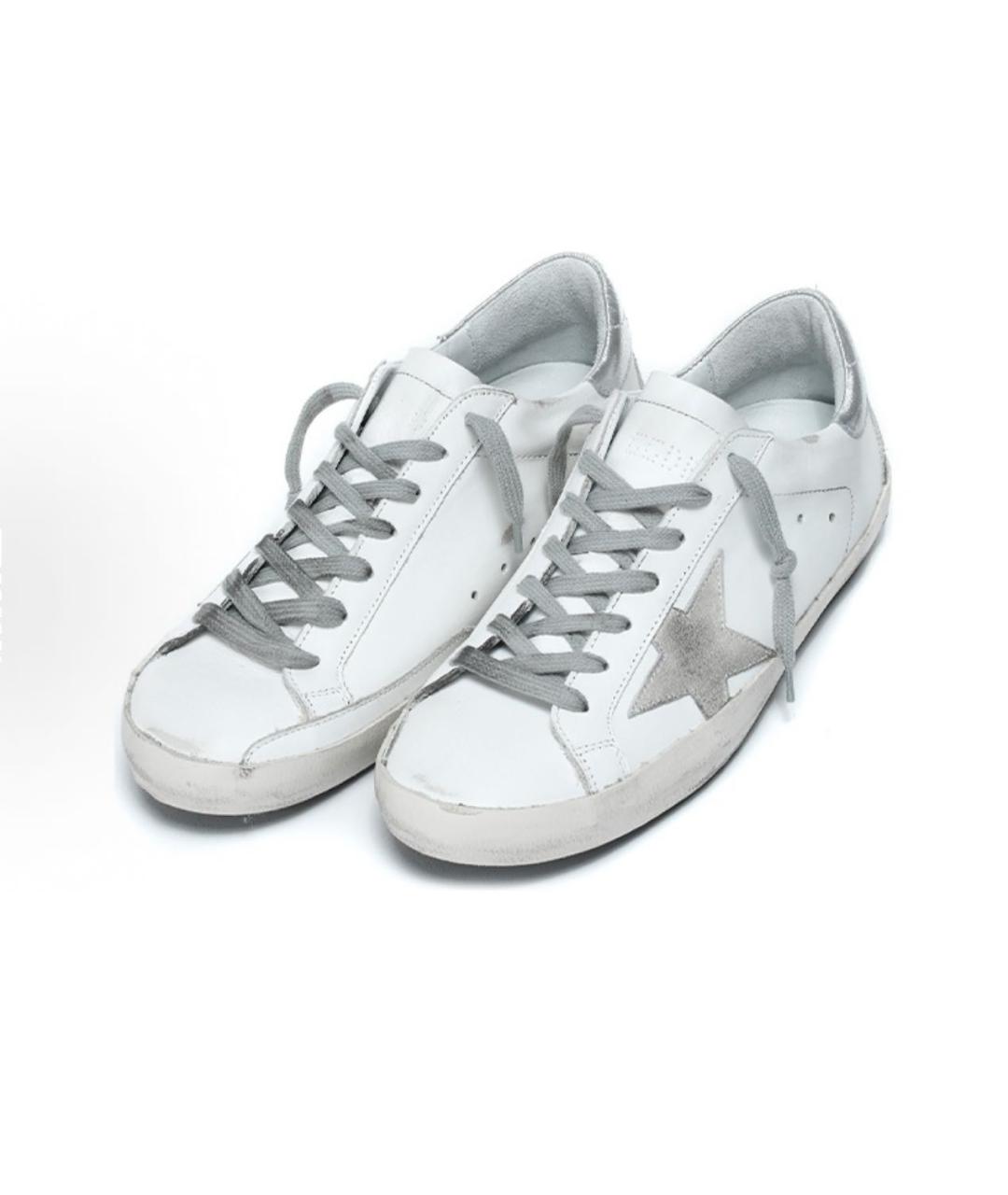 GOLDEN GOOSE DELUXE BRAND Белые кожаные кеды, фото 2