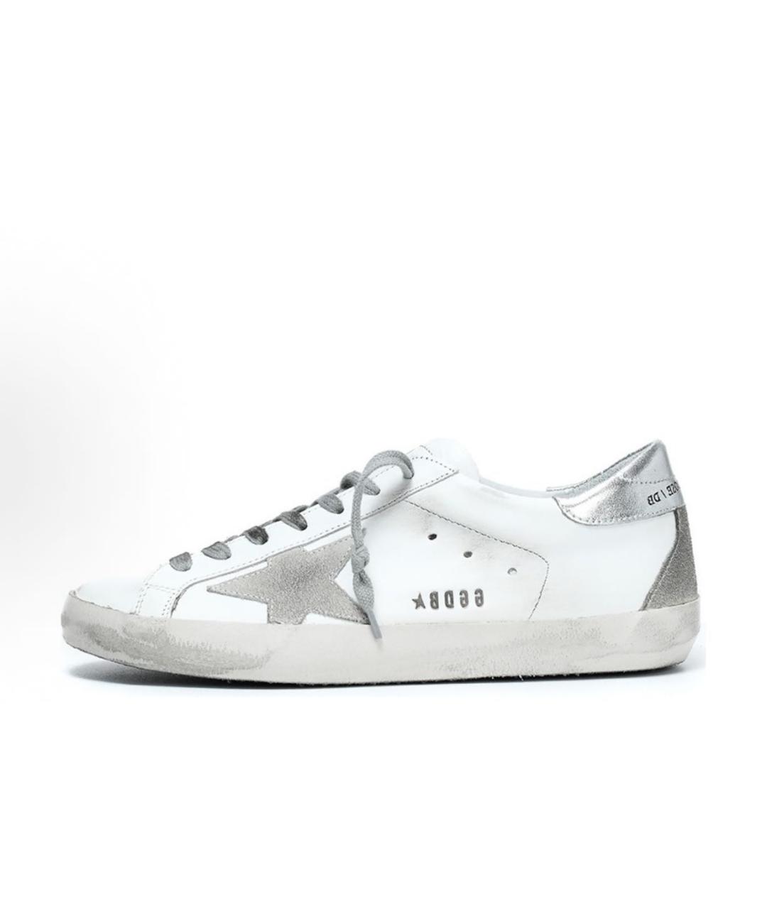 GOLDEN GOOSE DELUXE BRAND Белые кожаные кеды, фото 5