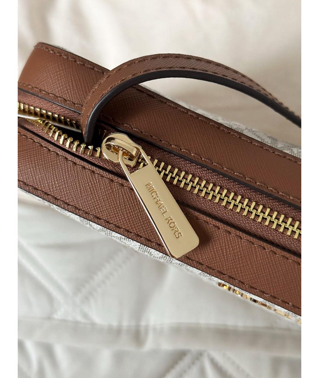 MICHAEL KORS Бежевая сумка через плечо, фото 3