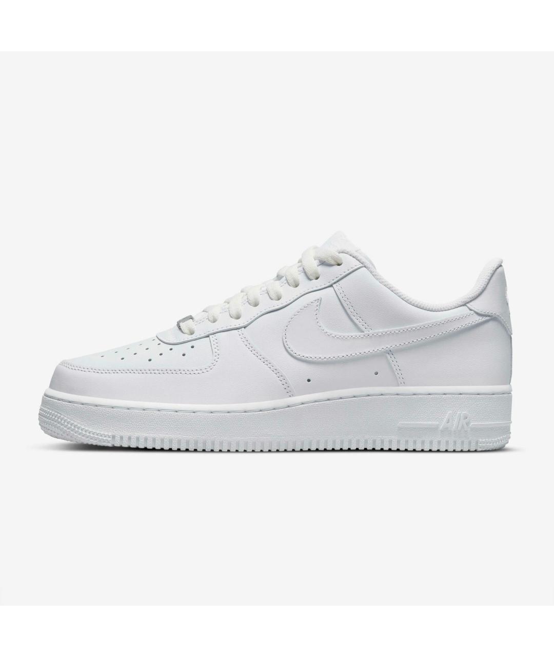 NIKE Белые кожаные низкие кроссовки / кеды, фото 9