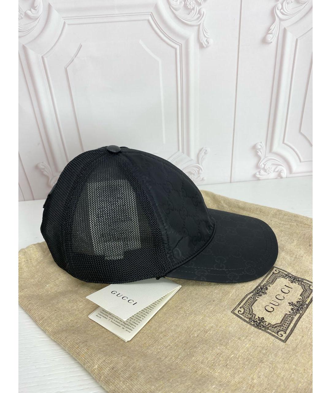 GUCCI Черная хлопковая кепка/бейсболка, фото 2