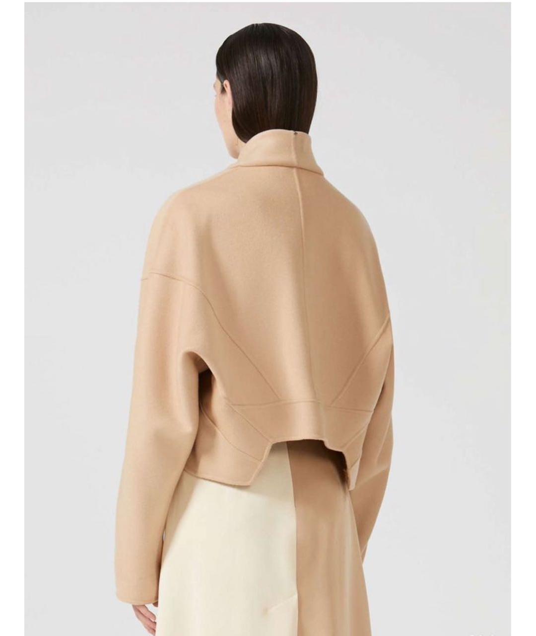SPORTMAX Бежевое кашемировое пальто, фото 2