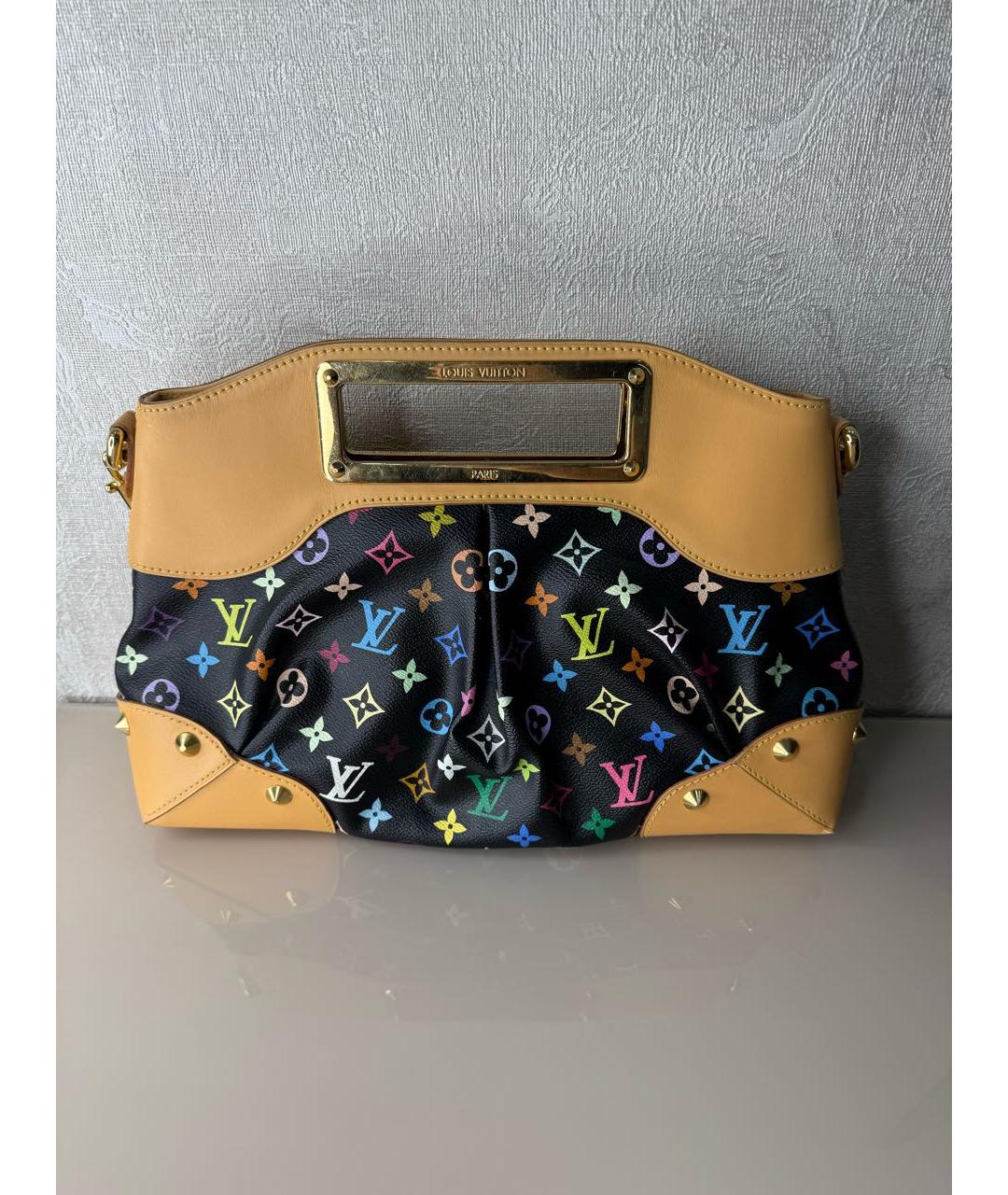 LOUIS VUITTON Антрацитовая сумка с короткими ручками, фото 3