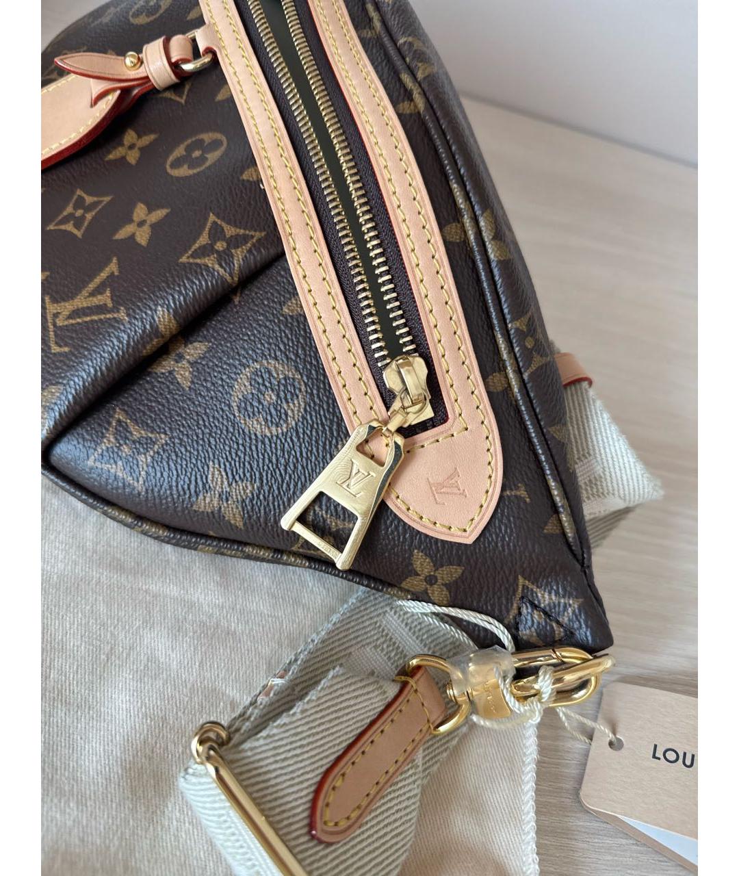LOUIS VUITTON Коричневая поясная сумка, фото 8