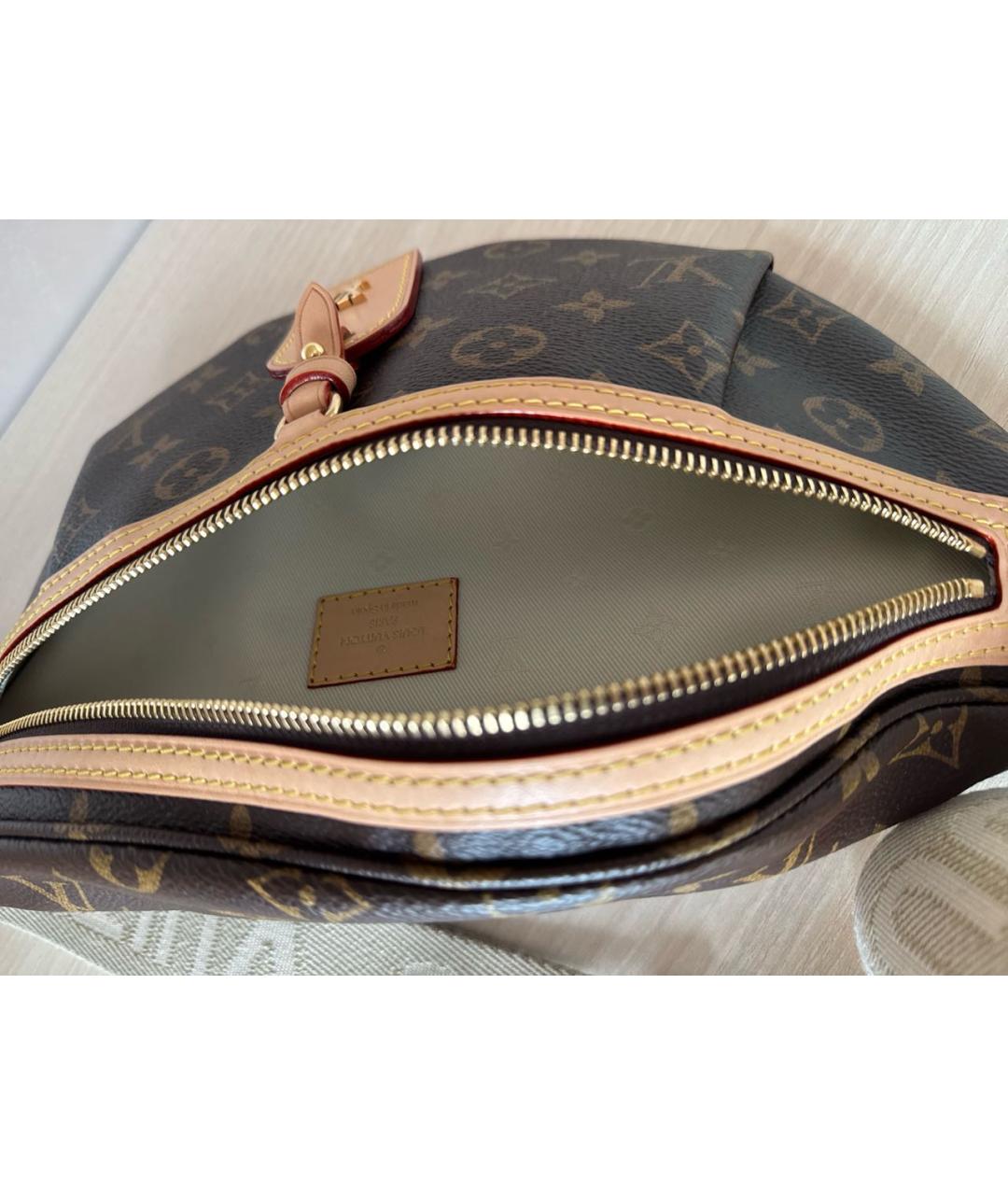 LOUIS VUITTON Коричневая поясная сумка, фото 4