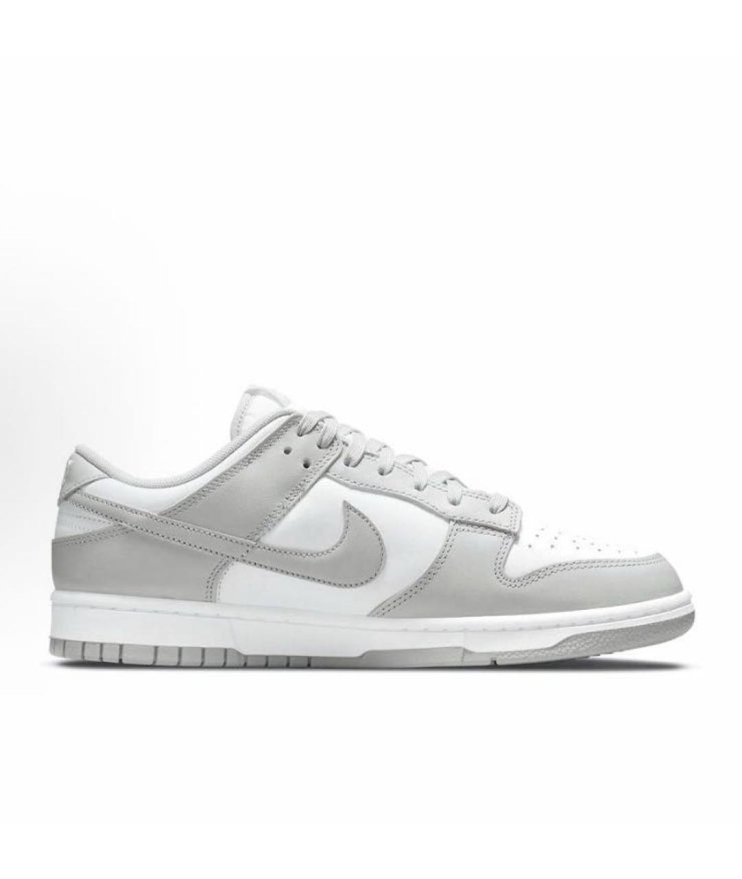 NIKE Серые кожаные низкие кроссовки / кеды, фото 8