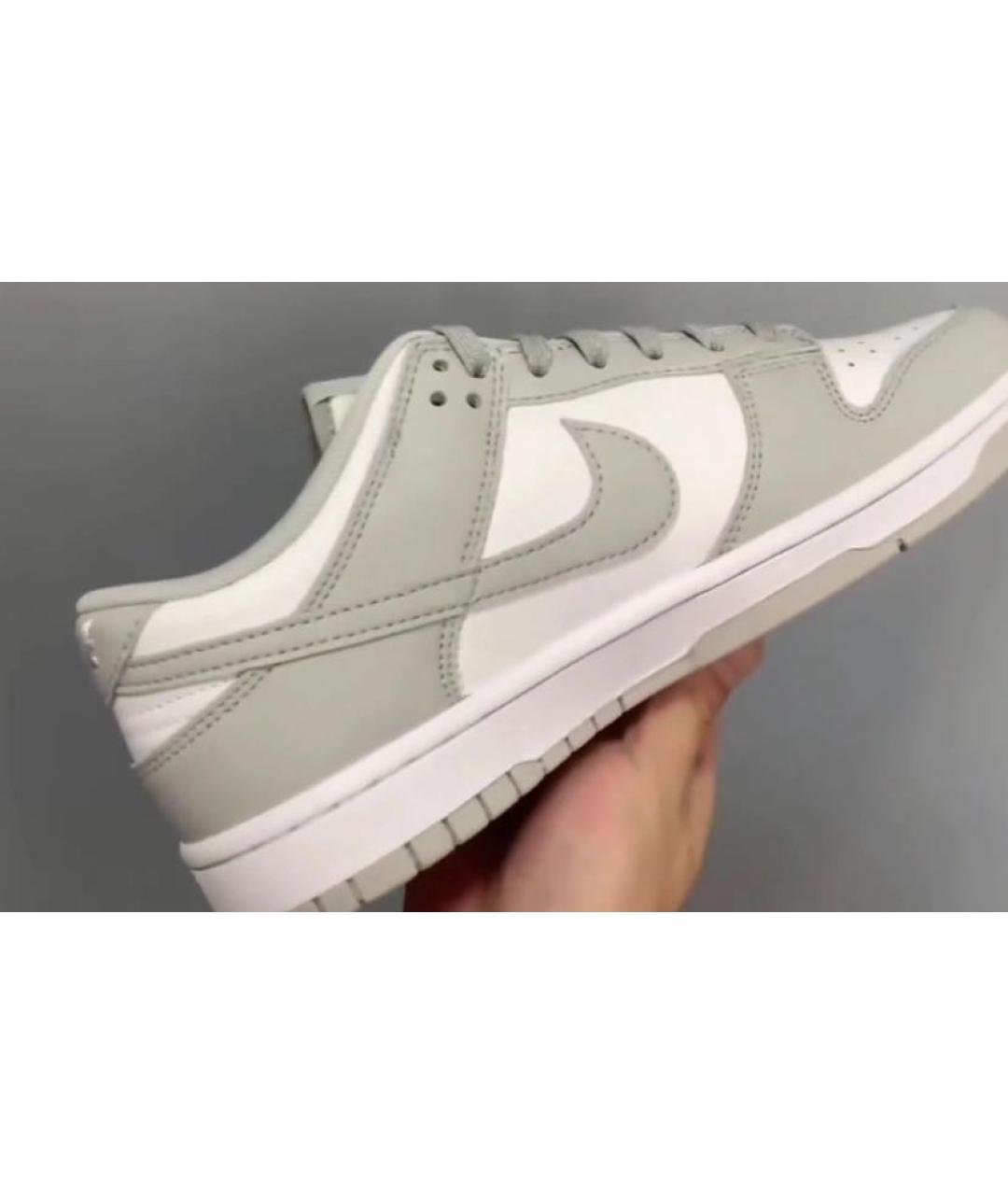 NIKE Серые кожаные кеды, фото 5