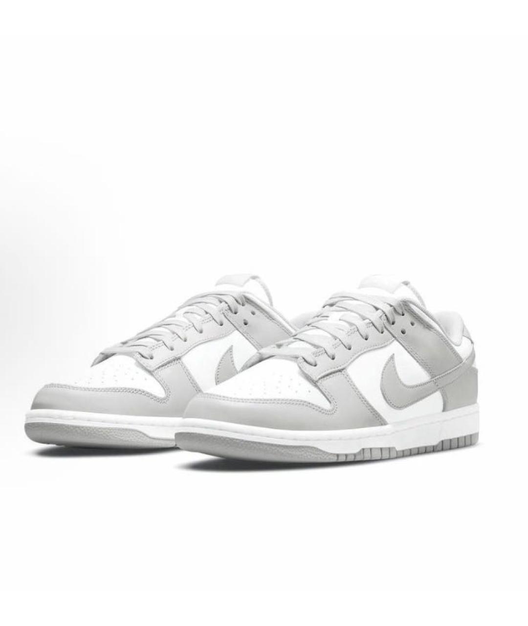 NIKE Серые кожаные кеды, фото 2