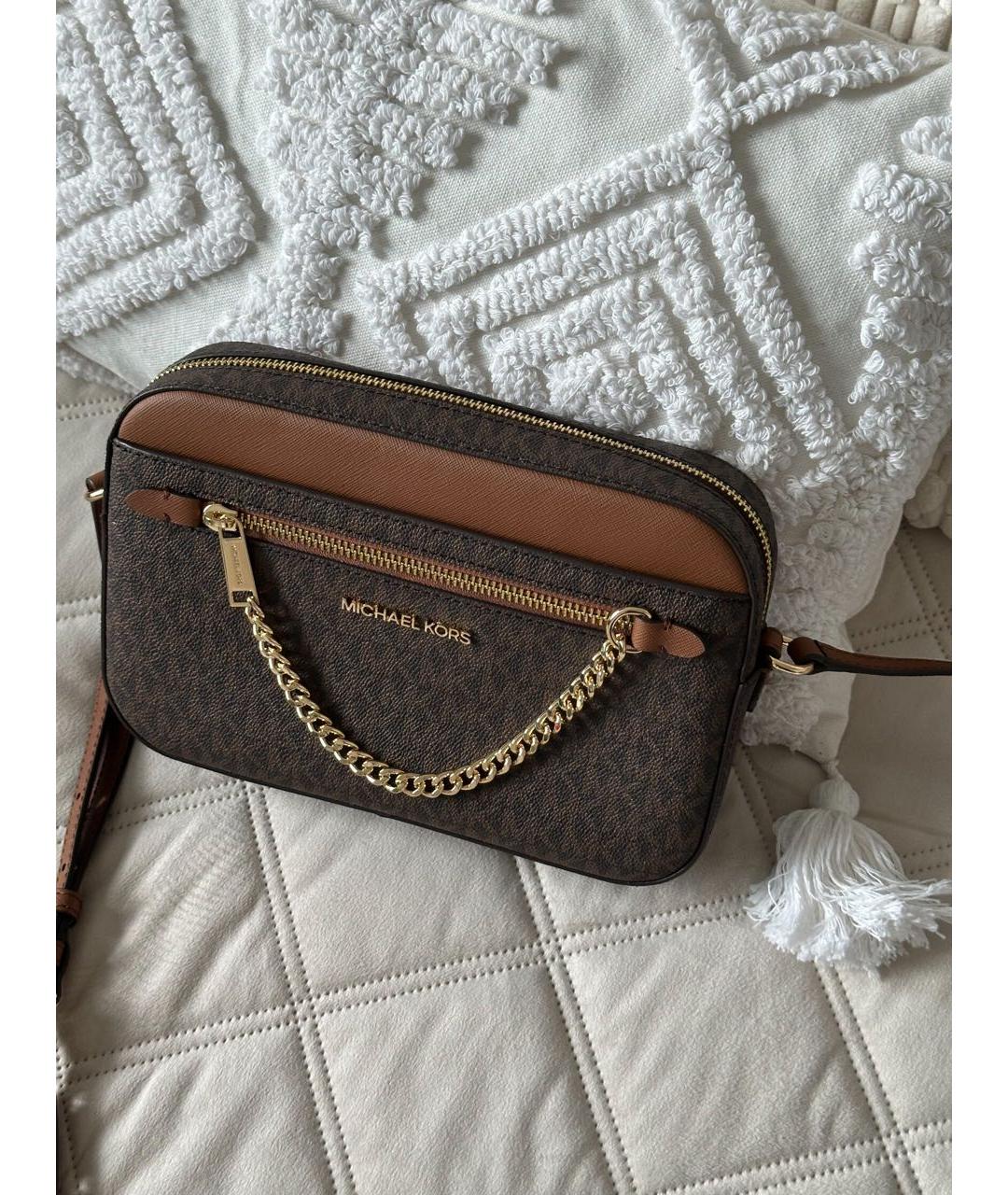 MICHAEL KORS Коричневая сумка через плечо, фото 2