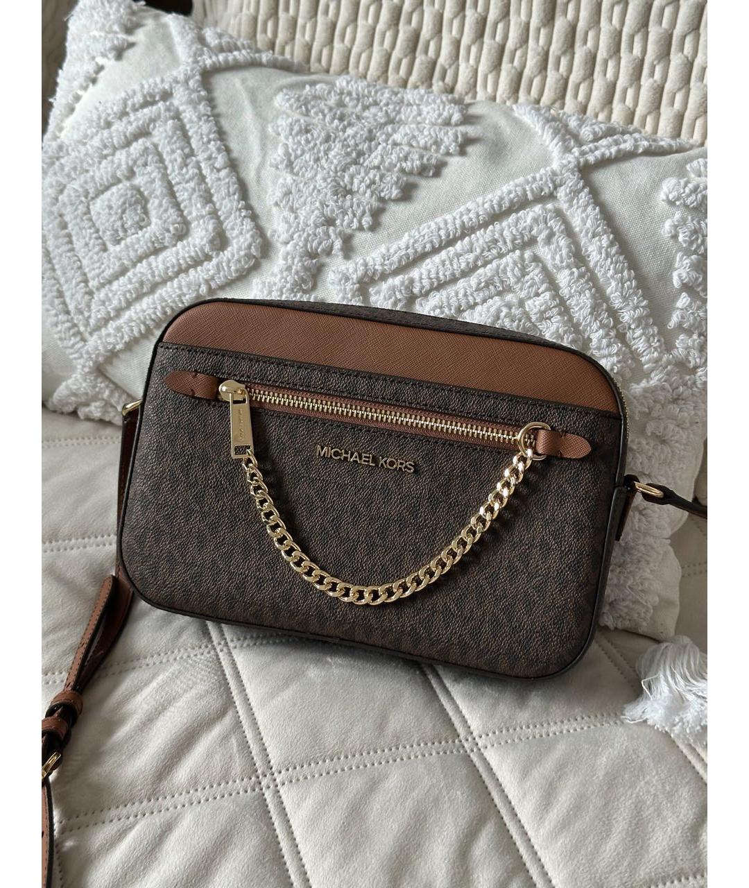 MICHAEL KORS Коричневая сумка через плечо, фото 7