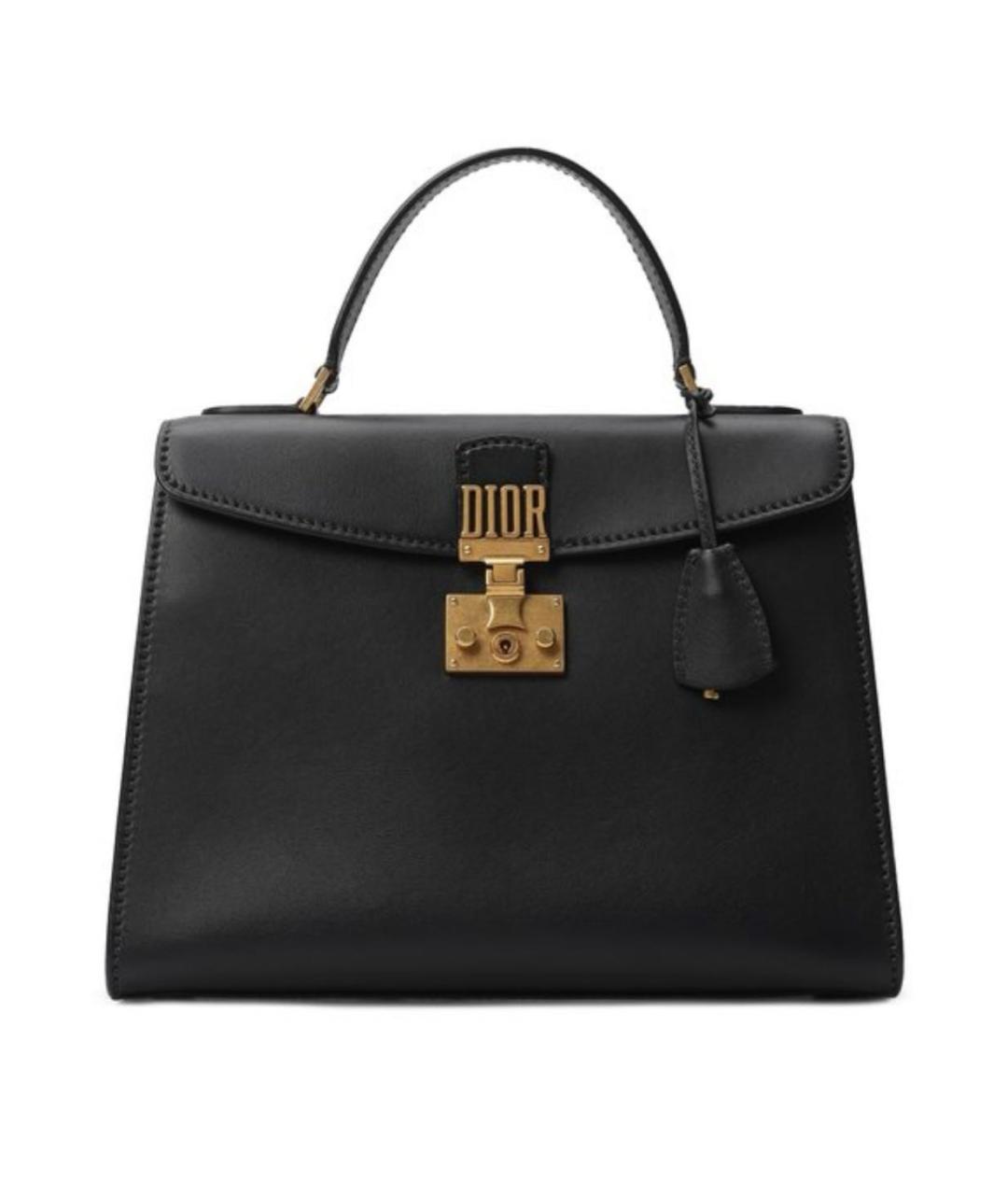 CHRISTIAN DIOR Темно-синяя кожаная сумка с короткими ручками, фото 5