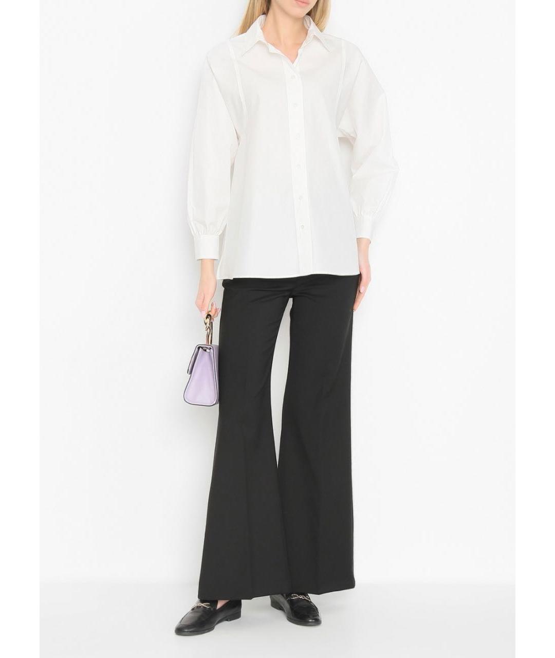 MAX MARA Белая хлопковая рубашка, фото 7