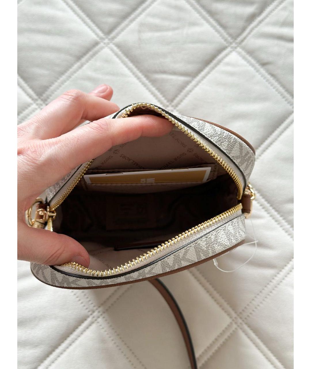 MICHAEL KORS Бежевая сумка через плечо, фото 4