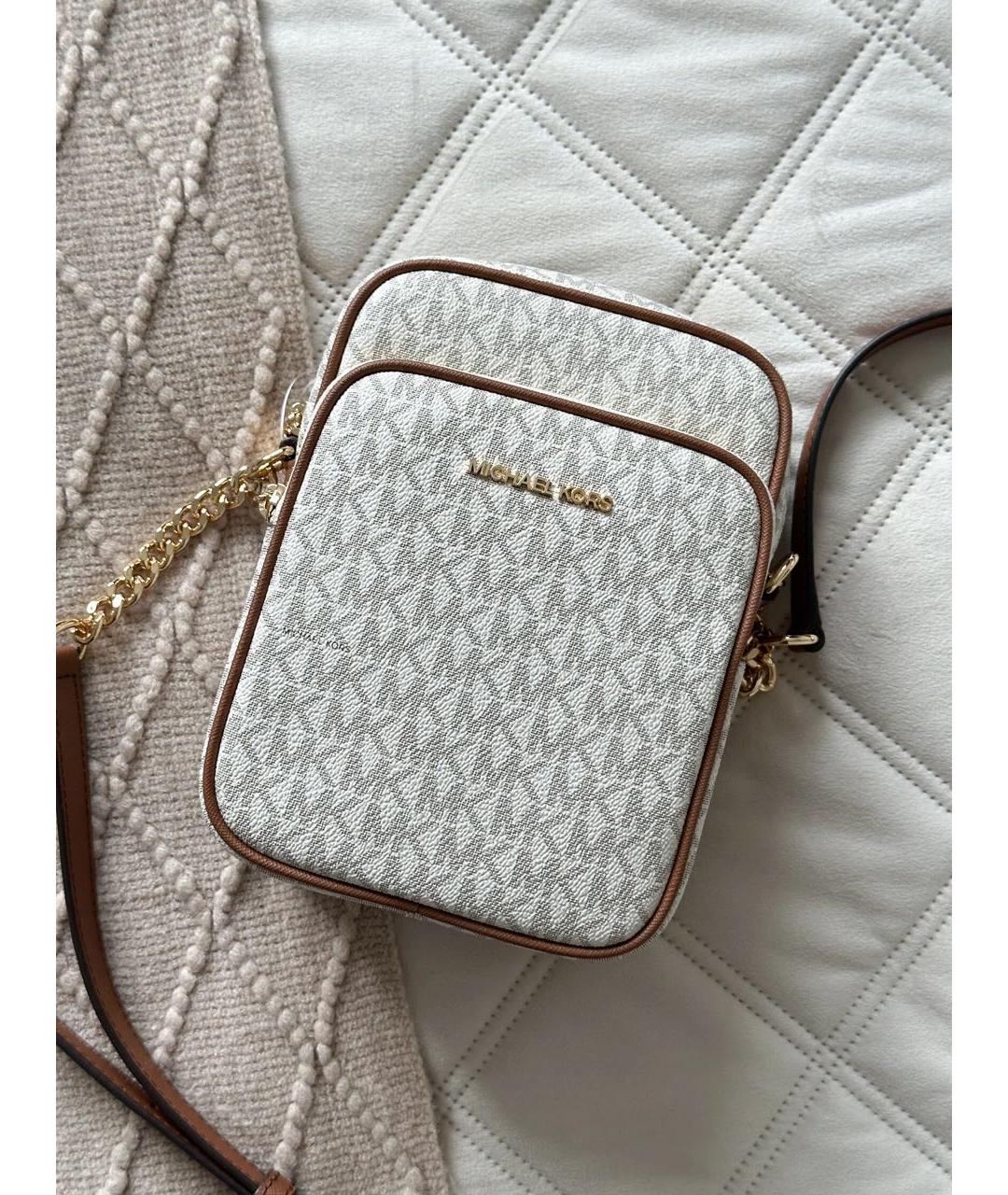 MICHAEL KORS Бежевая сумка через плечо, фото 6
