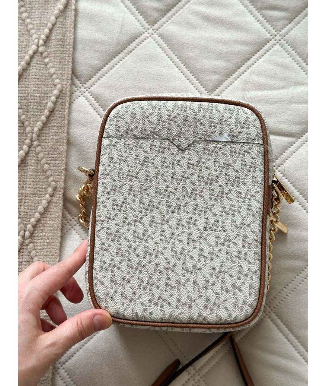 MICHAEL KORS Бежевая сумка через плечо, фото 3