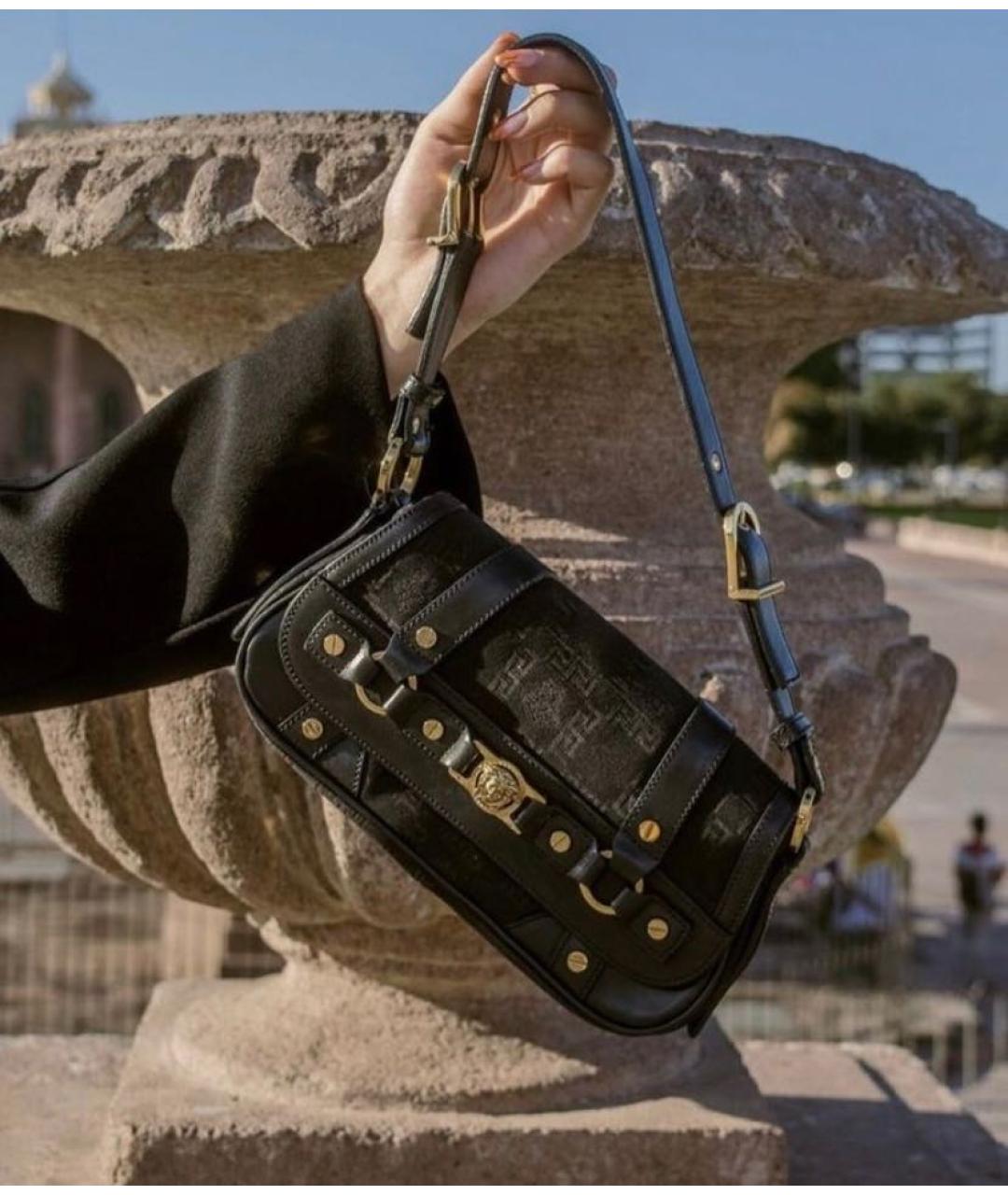 VERSACE Черная сумка через плечо, фото 6