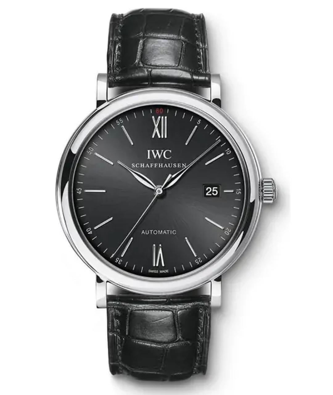 IWC Черные часы, фото 10