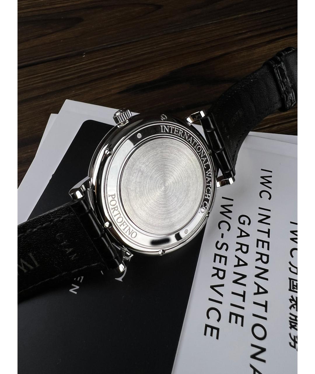IWC Черные часы, фото 5