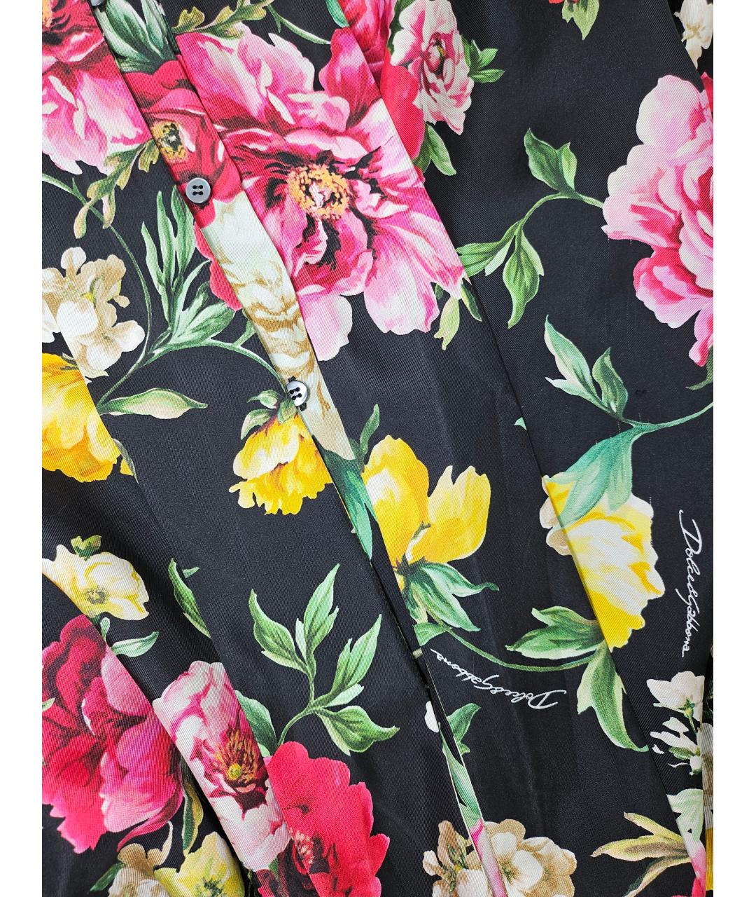 DOLCE&GABBANA Мульти шелковая блузы, фото 4