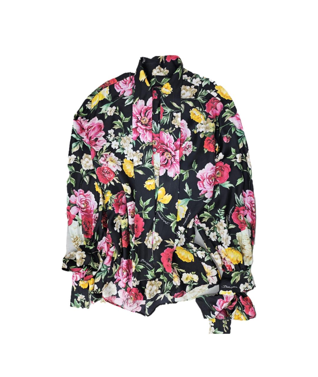 DOLCE&GABBANA Мульти шелковая блузы, фото 3