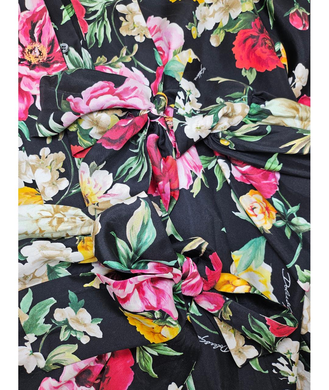DOLCE&GABBANA Мульти шелковая блузы, фото 5